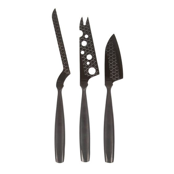 Cheese Knife Set Monaco+ Black