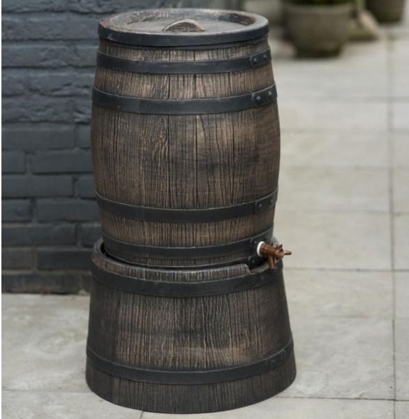 Roto regenton 50 liter ø 42 x h.54 cm bruin