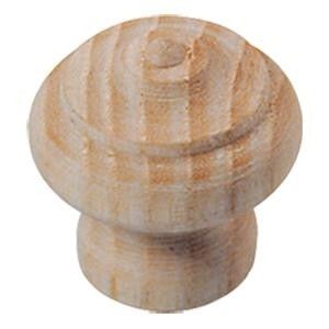 Knop 23/30mm punt/klein essenhout