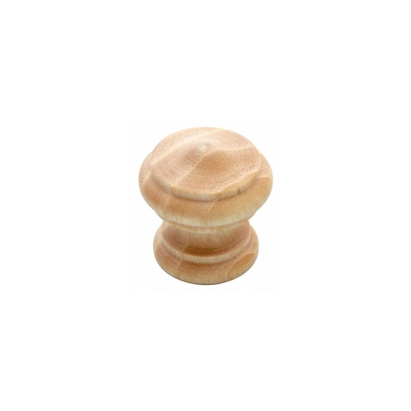 Knop 25/38mm Paddenstoel/rand essenhout