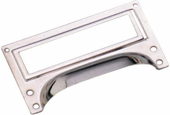 Etiketgreep 73x43mm vernikkeld