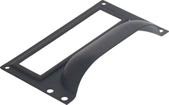 Etiketgreep 73x43mm zwart