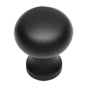 Knop Paddenstoel 25mm Smeedijzer zwart