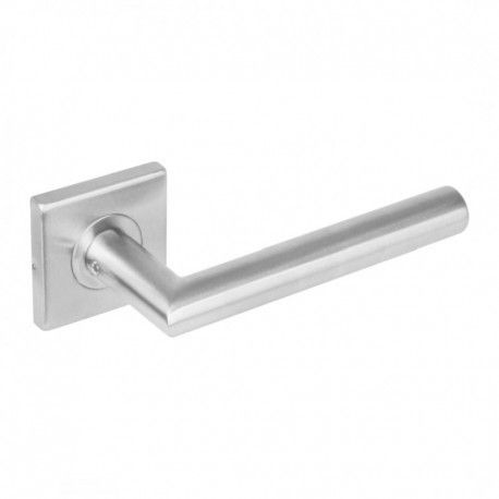 Deurkruk Jura op rozet verdekt 53x53x8mm met nokken rvs