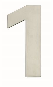 Huisnummer 1 150x2mm rvs