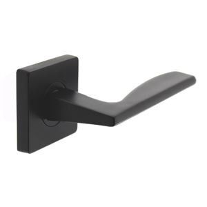 Deurkruk Apollo op rozet verdekt 55x55x10mm met nokken zwart