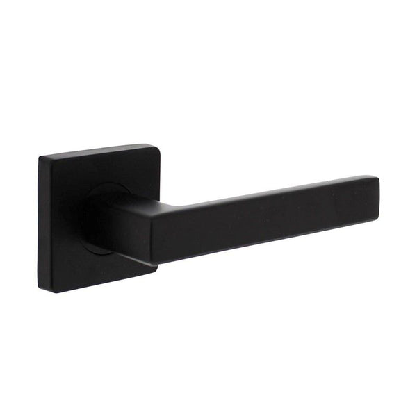 Deurkruk Hera op rozet verdekt 55x55x10mm met nokken zwart