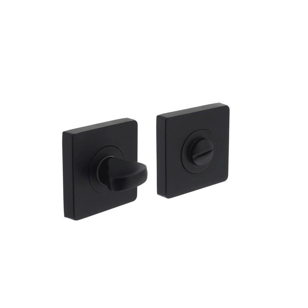 WC-sluiting verdekt 55x55x10mm met nokken en stift 8x8mm zwart