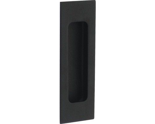 Schuifdeurkom rechthoek 120x40mm blind zwart