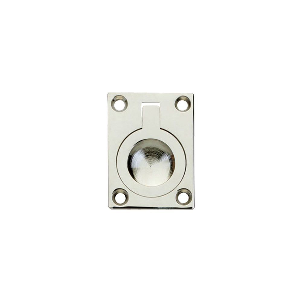 Luikring recht 50mm x 39mm nikkel