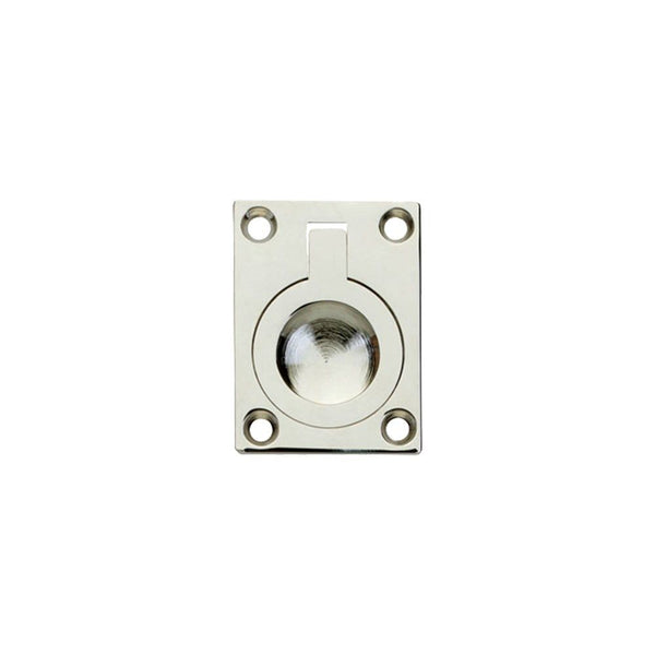 Luikring recht 50mm x 39mm nikkel