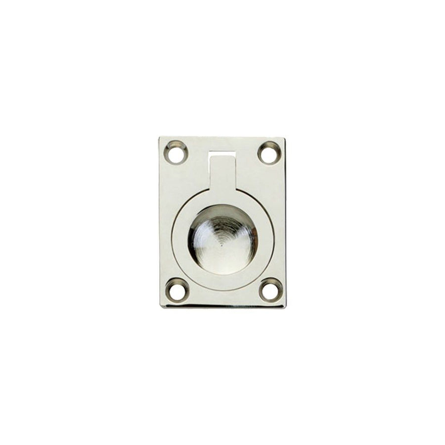 Luikring recht 50mm x 39mm nikkel
