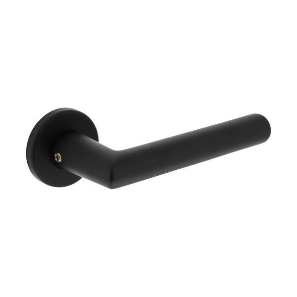 Deurkruk Broome met rozet verdekt ?50x7mm met nokken zwart