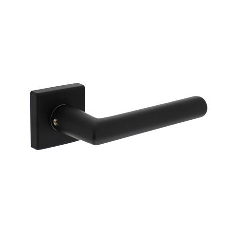 Deurkruk Broome met rozet verdekt 50x50x10mm met nokken zwart