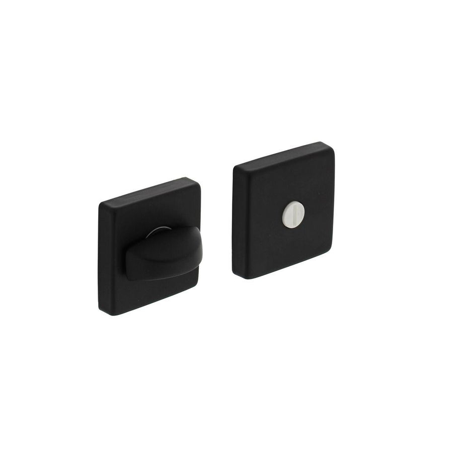 WC-sluiting verdekt 50x50x10mm met nokken en stift 8x8mm zwart