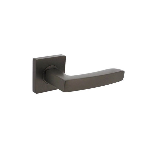 Deurkruk Minos op rozet verdekt 55x55x10mm met nokken antraciet grijs