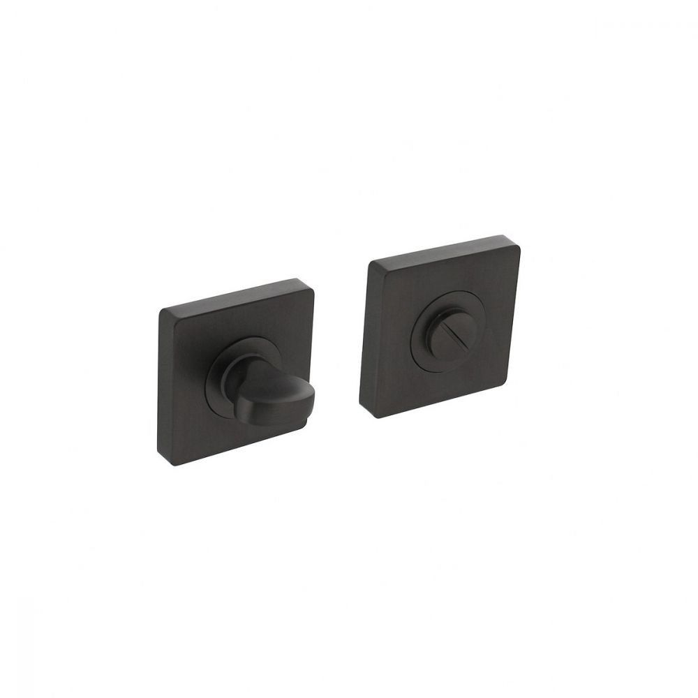 Deurkruk Hera op schild rechthoekig 245x45mm blind antraciet grijs