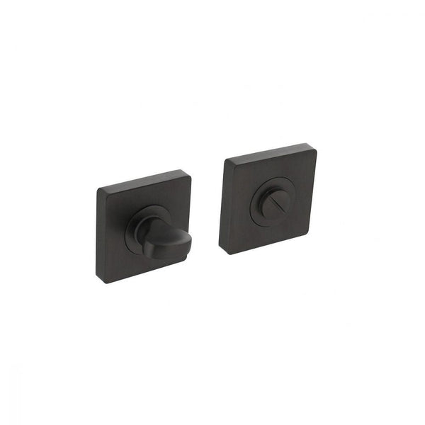Deurkruk Hera op schild rechthoekig 245x45mm blind antraciet grijs