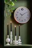 Wall clock natural cuckoo birch wood mouse grey