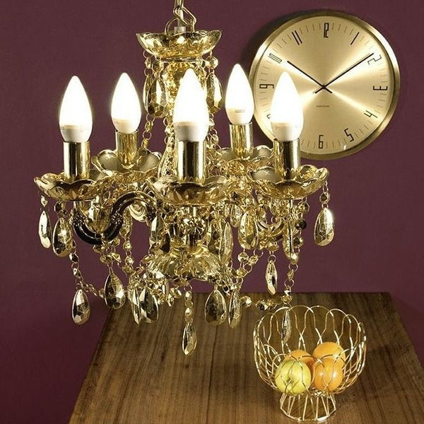 Fruit Basket Wired metal gold plated