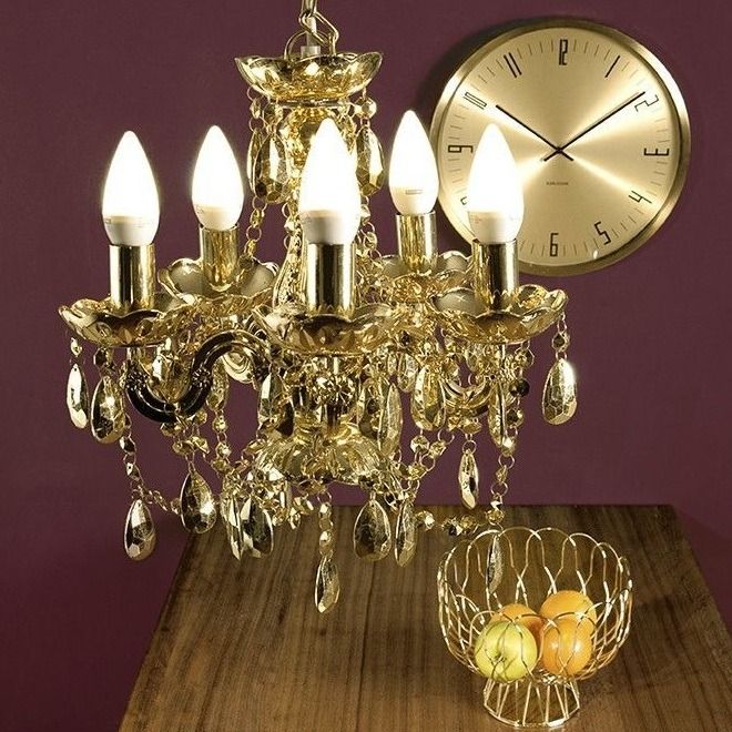 Fruit Basket Wired metal gold plated