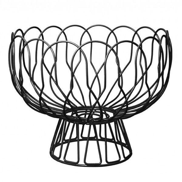 Fruit basket Wired metal black