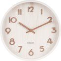 Wall clock Pure small basswood white