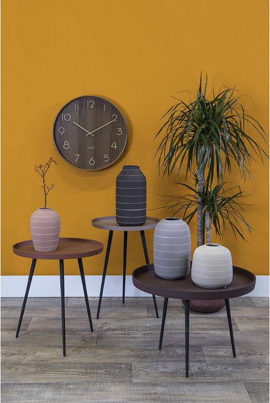 Wandklok Pure M donker hout