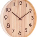 Wandklok Pure M licht hout