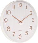 Wall clock Pure medium basswood white