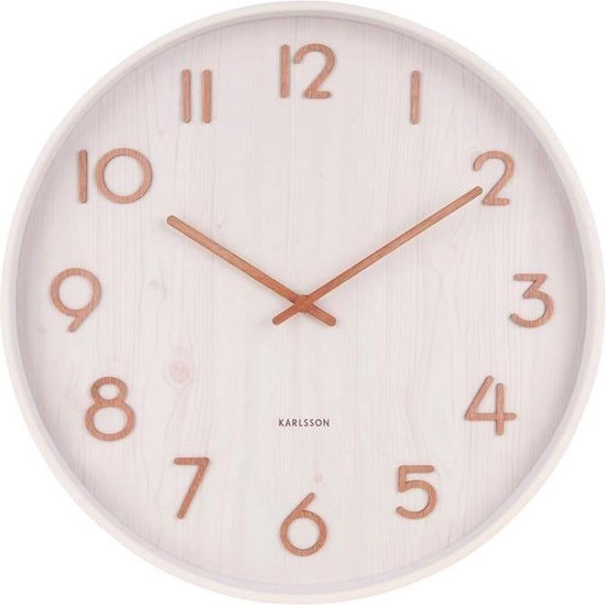Wandklok Pure M whitewash