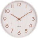 Wall clock Pure medium basswood white