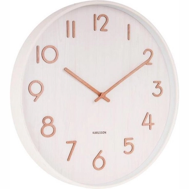 Wandklok Pure M whitewash
