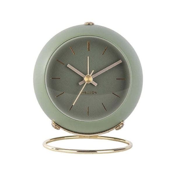 Alarm clock Globe moss green, Des.Armando Breeveld