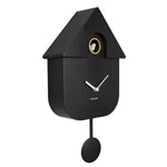 Wandklok Modern Cuckoo zwart