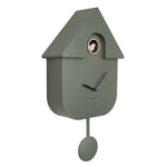 Wandklok Modern Cuckoo donkergroen