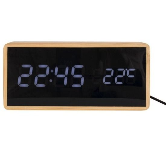 Alarm clock Tube bamboo