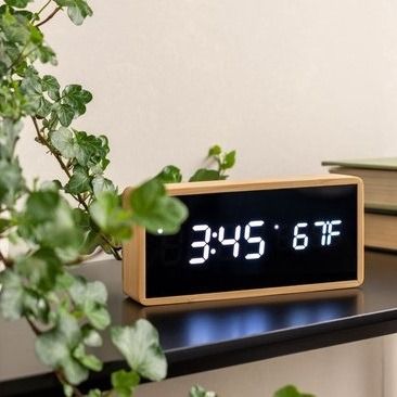 Alarm clock Tube bamboo