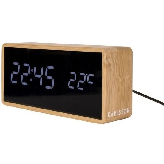 Alarm clock Tube bamboo