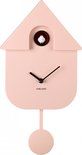 Wall clock Modern Cuckoo ABS soft pink