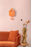 Wall clock Modern Cuckoo ABS bright orange