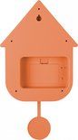Wall clock Modern Cuckoo ABS bright orange