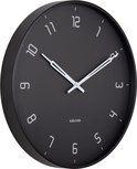 Wall clock Stark iron matt black