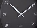 Wall clock Stark iron matt black