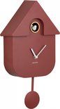 Wall clock Modern Cuckoo ABS red ochre