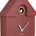 Wall clock Modern Cuckoo ABS red ochre