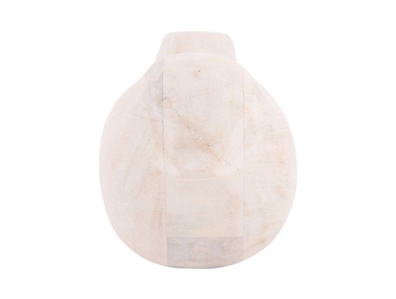 Statue Bird mango wood white wash