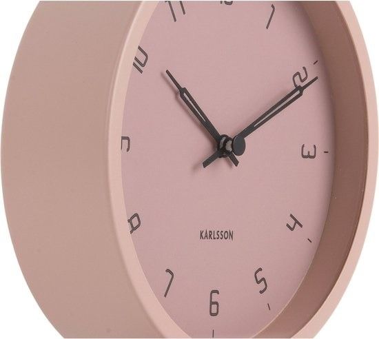 Table clock Stark iron matt faded pink