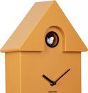 Wall clock Modern Cuckoo ABS ochre yellow
