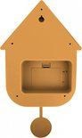 Wall clock Modern Cuckoo ABS ochre yellow